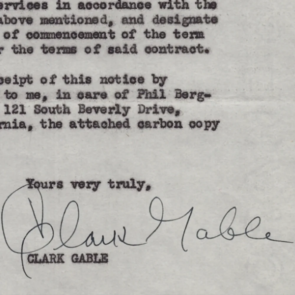 CLARK GABLE co-star GREER GARSON M.G.M's 